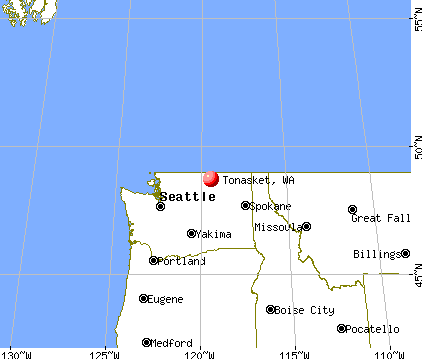 Tonasket, Washington map