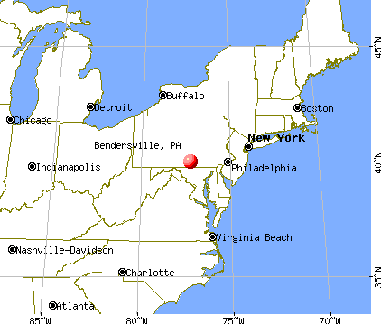 Bendersville, Pennsylvania map