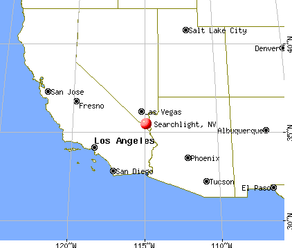 Searchlight, Nevada map