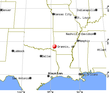 Grannis, Arkansas map