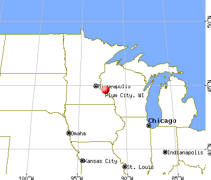 Plum City, Wisconsin map