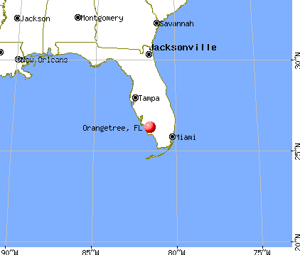 Orangetree, Florida map