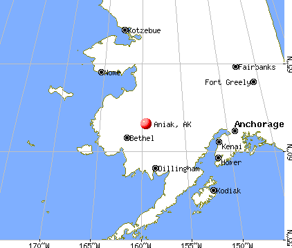 Aniak, Alaska map