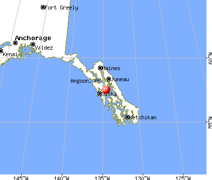 Angoon, Alaska map