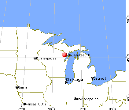 Wausaukee, Wisconsin map