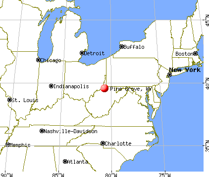 Pine Grove, West Virginia map