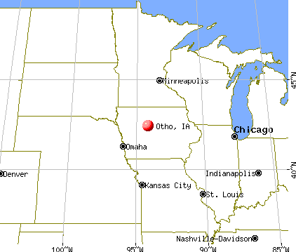 Otho, Iowa map