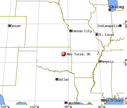 New Tulsa, Oklahoma map