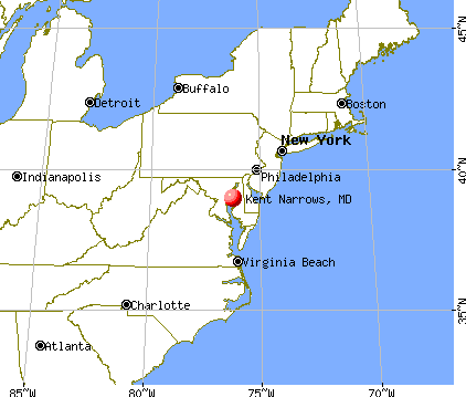 Kent Narrows, Maryland map