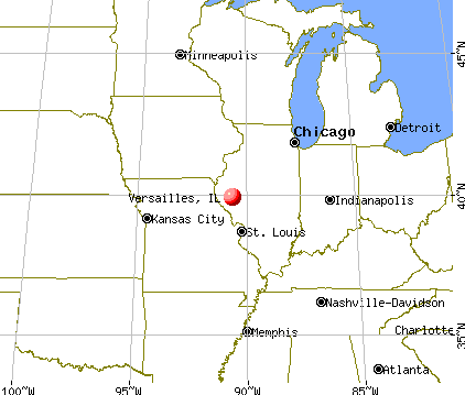 Versailles, Illinois map