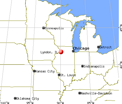 Lyndon, Illinois map