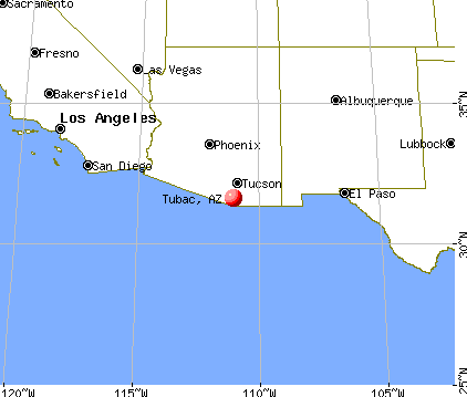 Tubac, Arizona map