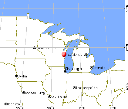 Valders, Wisconsin map