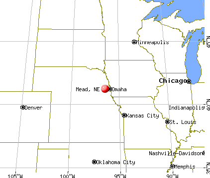 Mead, Nebraska map