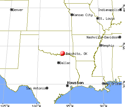 Bokchito, Oklahoma map