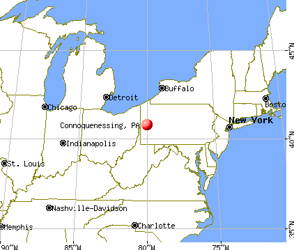 Connoquenessing, Pennsylvania map