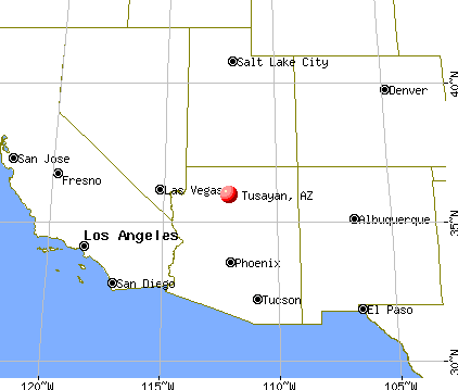 Tusayan, Arizona map