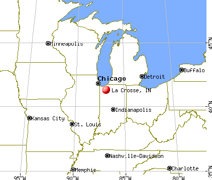 La Crosse, Indiana map