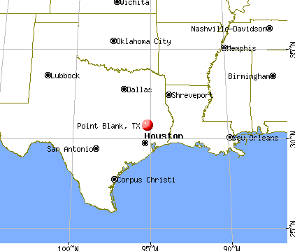 Point Blank, Texas map