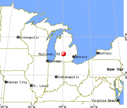 Mulliken, Michigan map