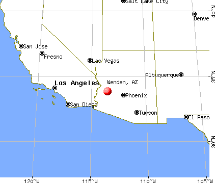 Wenden, Arizona map