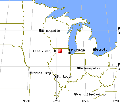 Leaf River, Illinois map