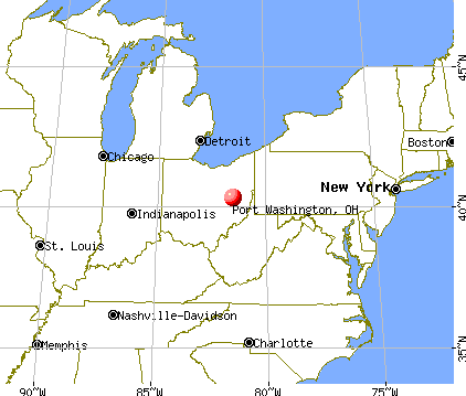 Port Washington, Ohio map