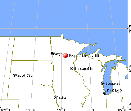 Pequot Lakes, Minnesota map