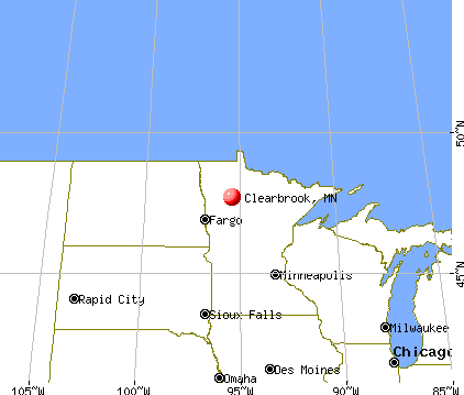 Clearbrook, Minnesota map