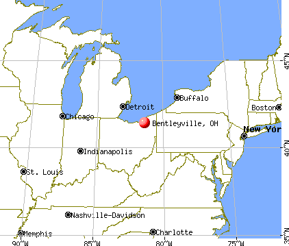 Bentleyville, Ohio map