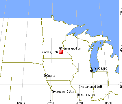 Dundas, Minnesota map