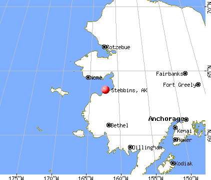 Stebbins, Alaska map