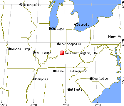 New Washington, Indiana map