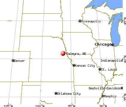 Palmyra, Nebraska map