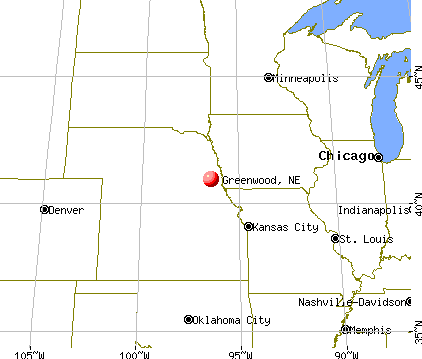 Greenwood, Nebraska map