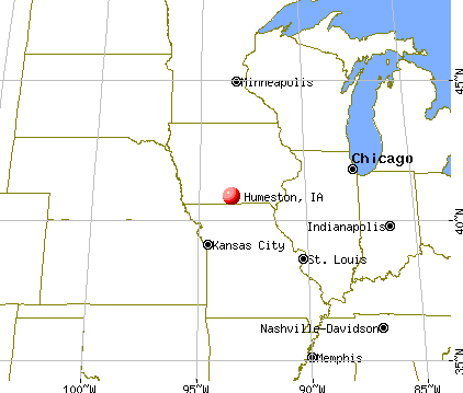 Humeston, Iowa map