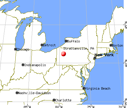 Strattanville, Pennsylvania map