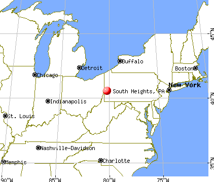 South Heights, Pennsylvania map