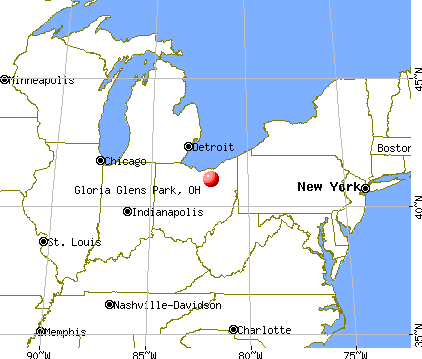 Gloria Glens Park, Ohio map