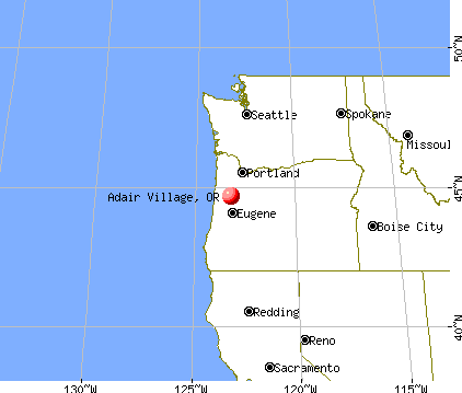 Adair Village, Oregon map