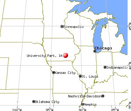 University Park, Iowa map