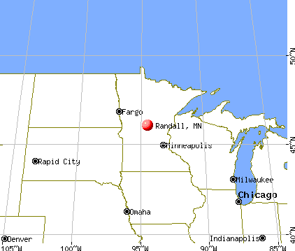 Randall, Minnesota map