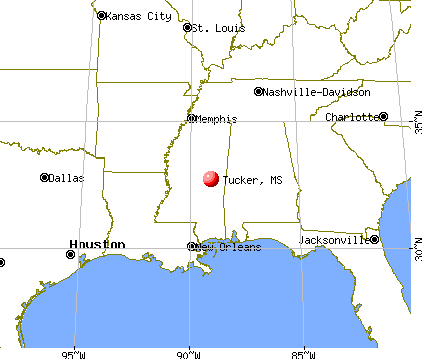 Tucker, Mississippi map