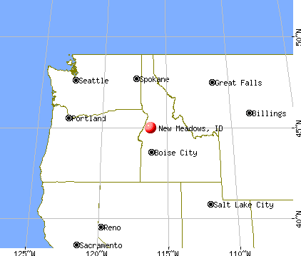 New Meadows, Idaho map
