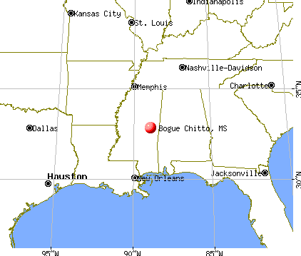 Bogue Chitto, Mississippi map