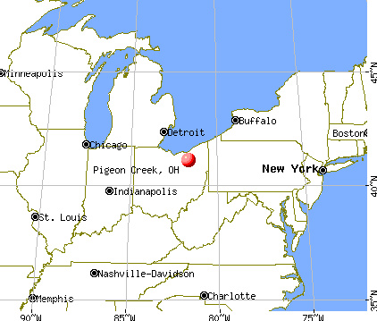 Pigeon Creek, Ohio map