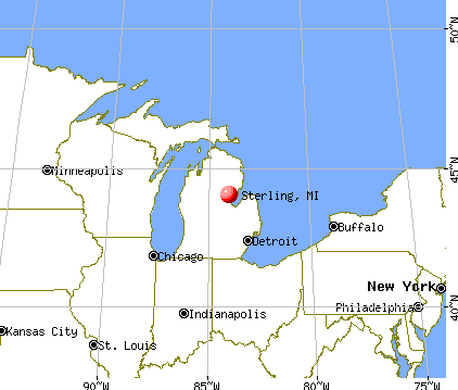 Sterling, Michigan map