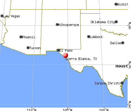 Sierra Blanca, Texas map