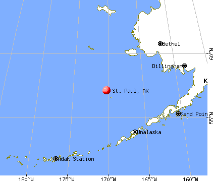 St. Paul, Alaska map