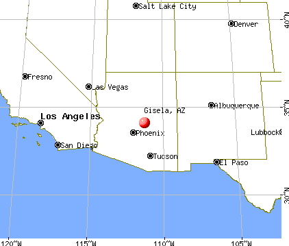 Gisela, Arizona map